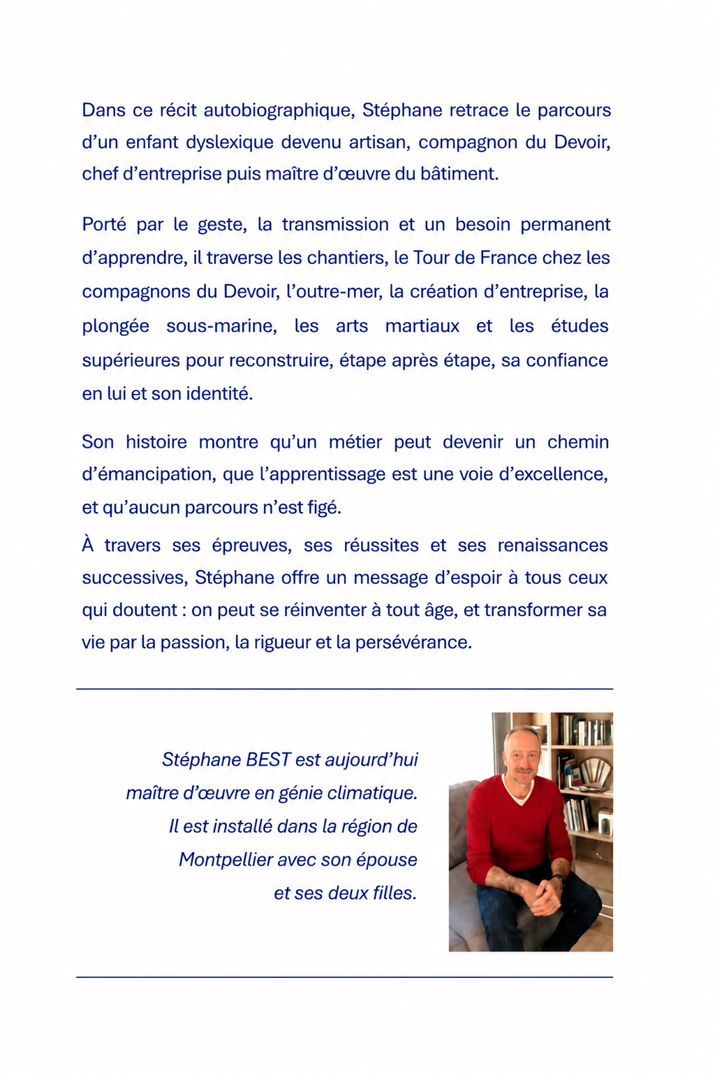 Dos de couverture du livre Le Chantier d'une vie